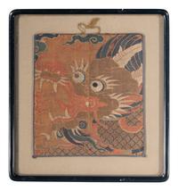 Three Chinese Kesi Silk Panels