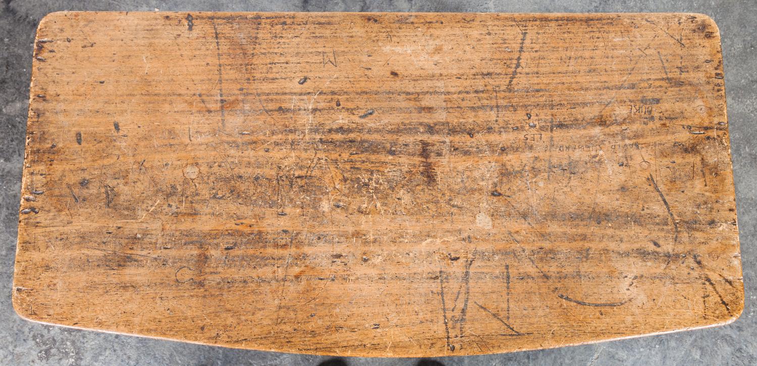 A Pine Work Table Height 27 x width 47 x depth 22 2/3 4 inches.