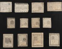 A Collection of Framed American Colonial Paper Money