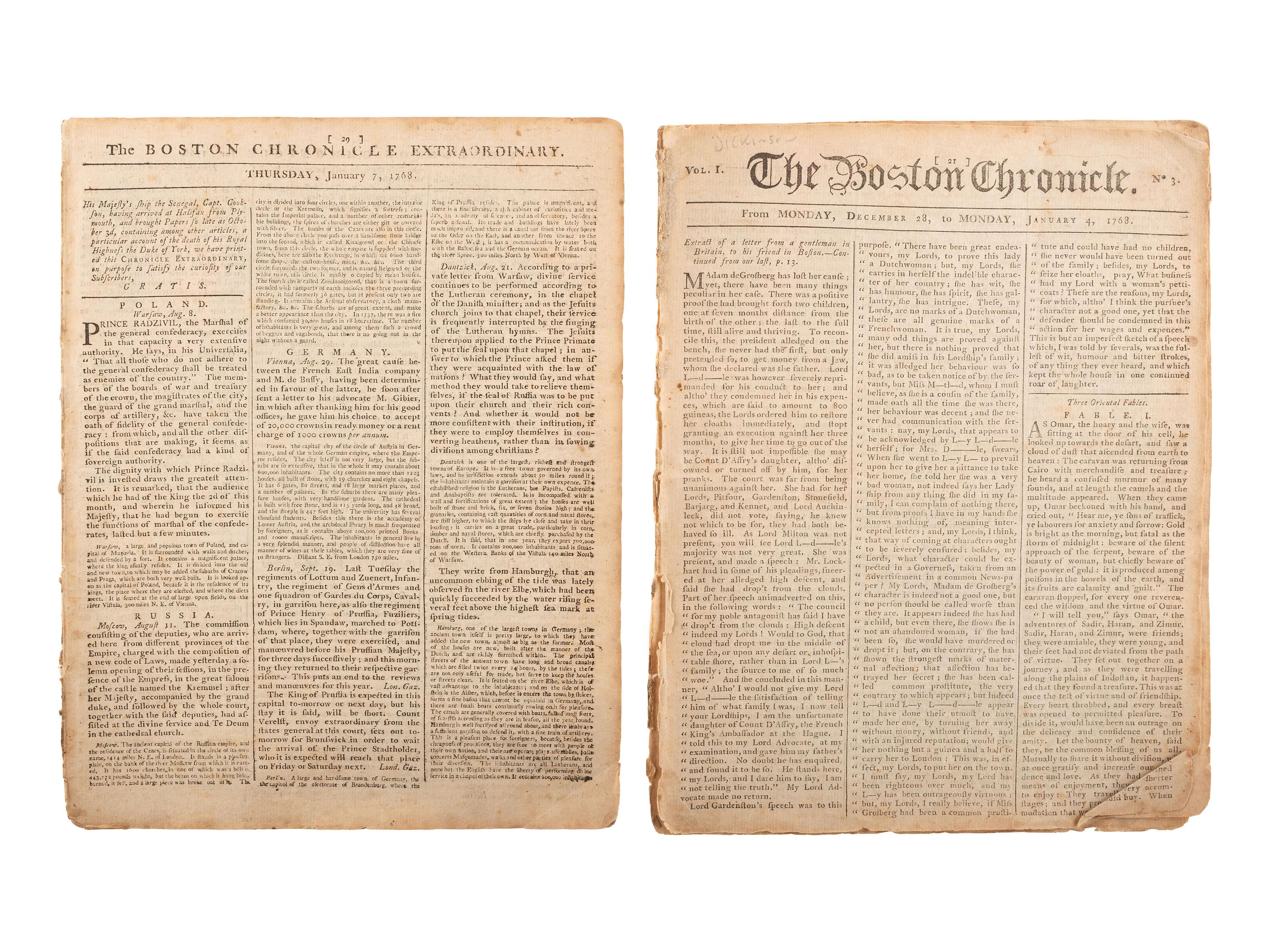 [PRE-REVOLUTIONARY WAR].