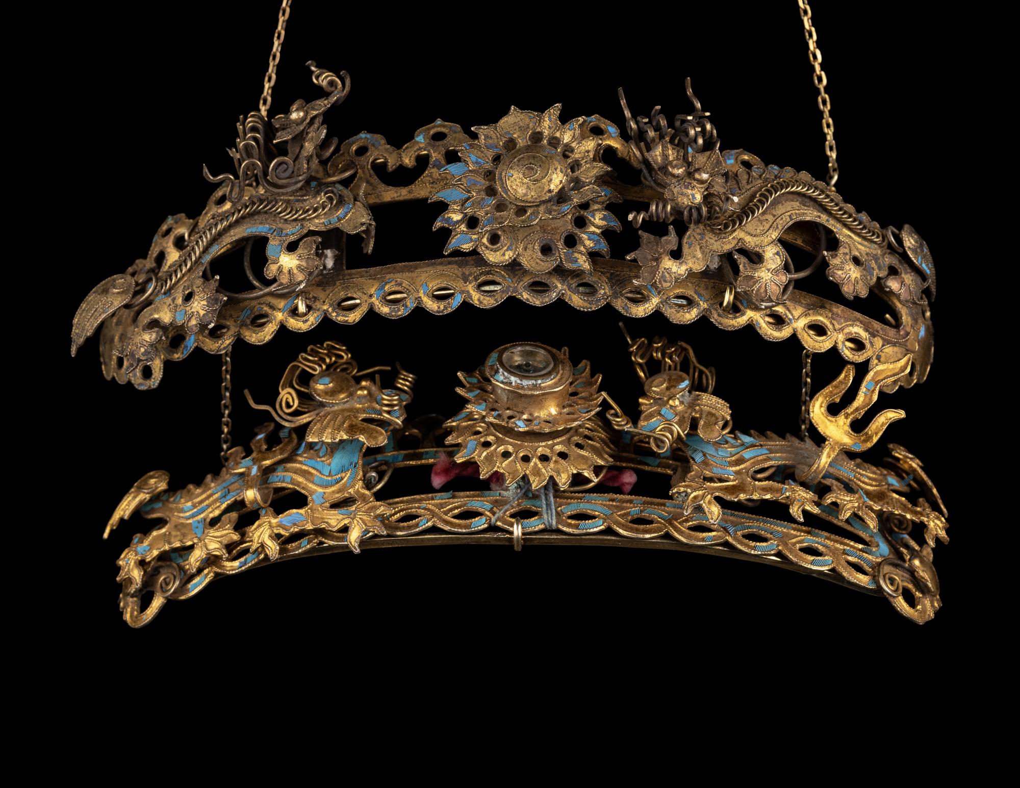 16 Chinese Gilt Metal Jewelry
