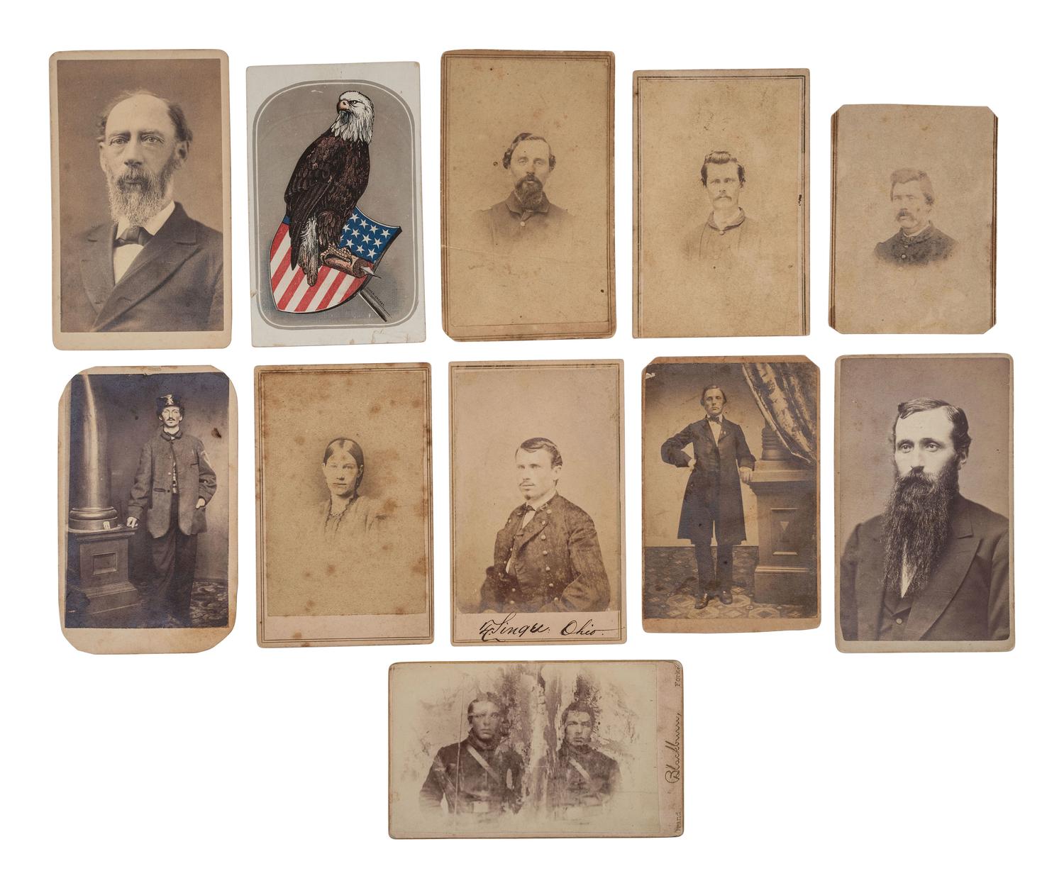 [CIVIL WAR]. A group of 31 CDVs of Union officers, incl. Generals ANDERSON, HOOKER, MCDOWELL, FRANKLIN, BURNSIDE, and FARRAGUT.