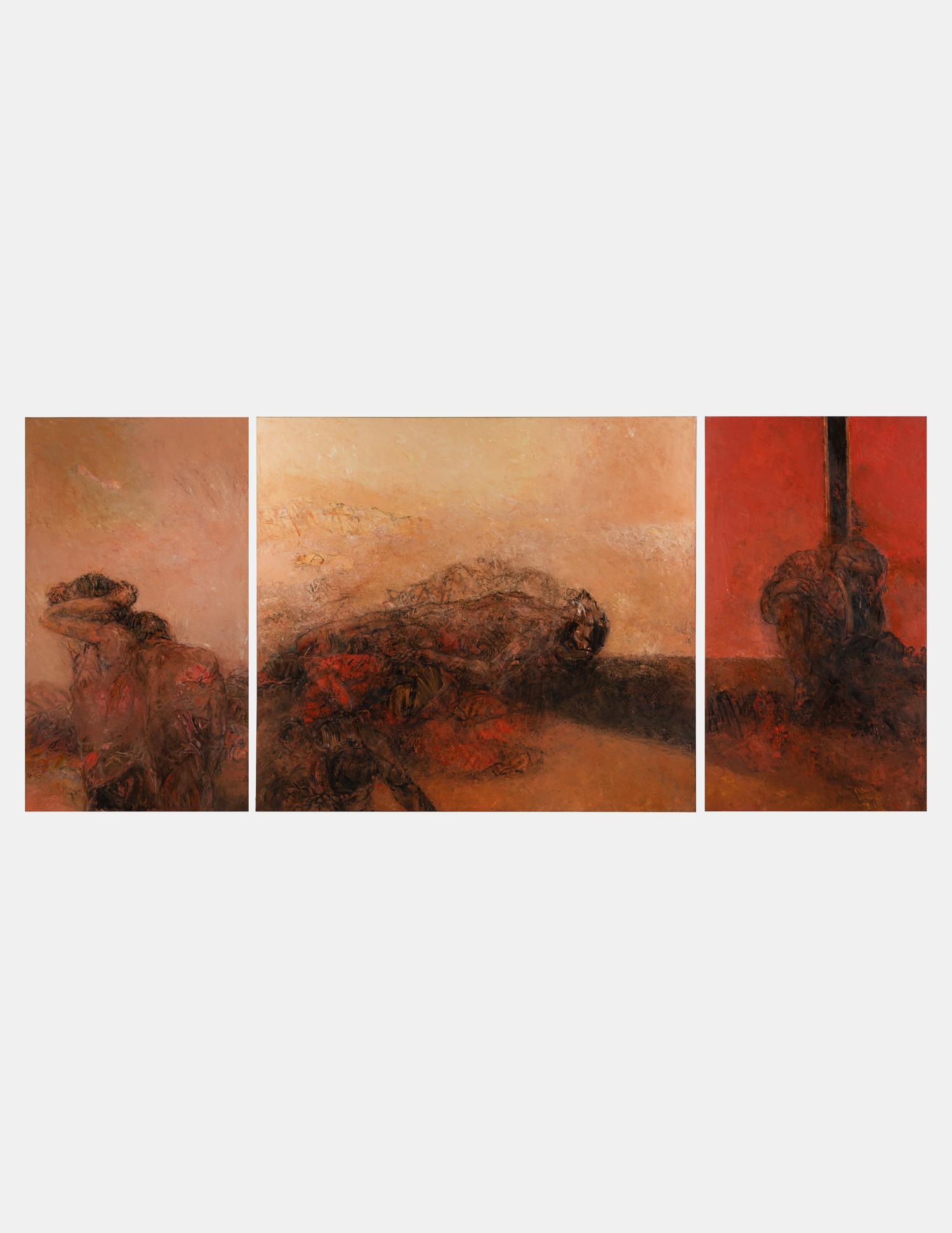 Les Paysages-Humains (Triptych), 2002