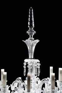 A Pair of Baccarat Cut Glass Tsarine Twenty-Four-Light Torchères