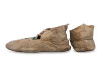 Cheyenne Beaded Hide Moccasins