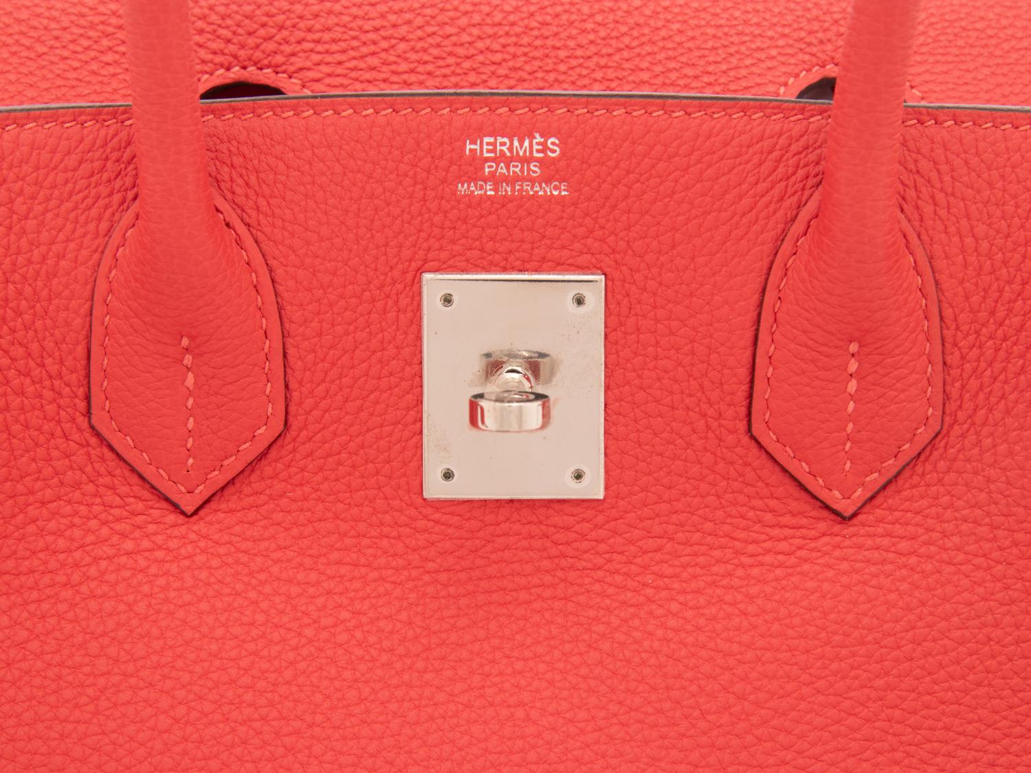 HERMÈS, BIRKIN 30 IN ROUGE PIVOINE CLEMENCE