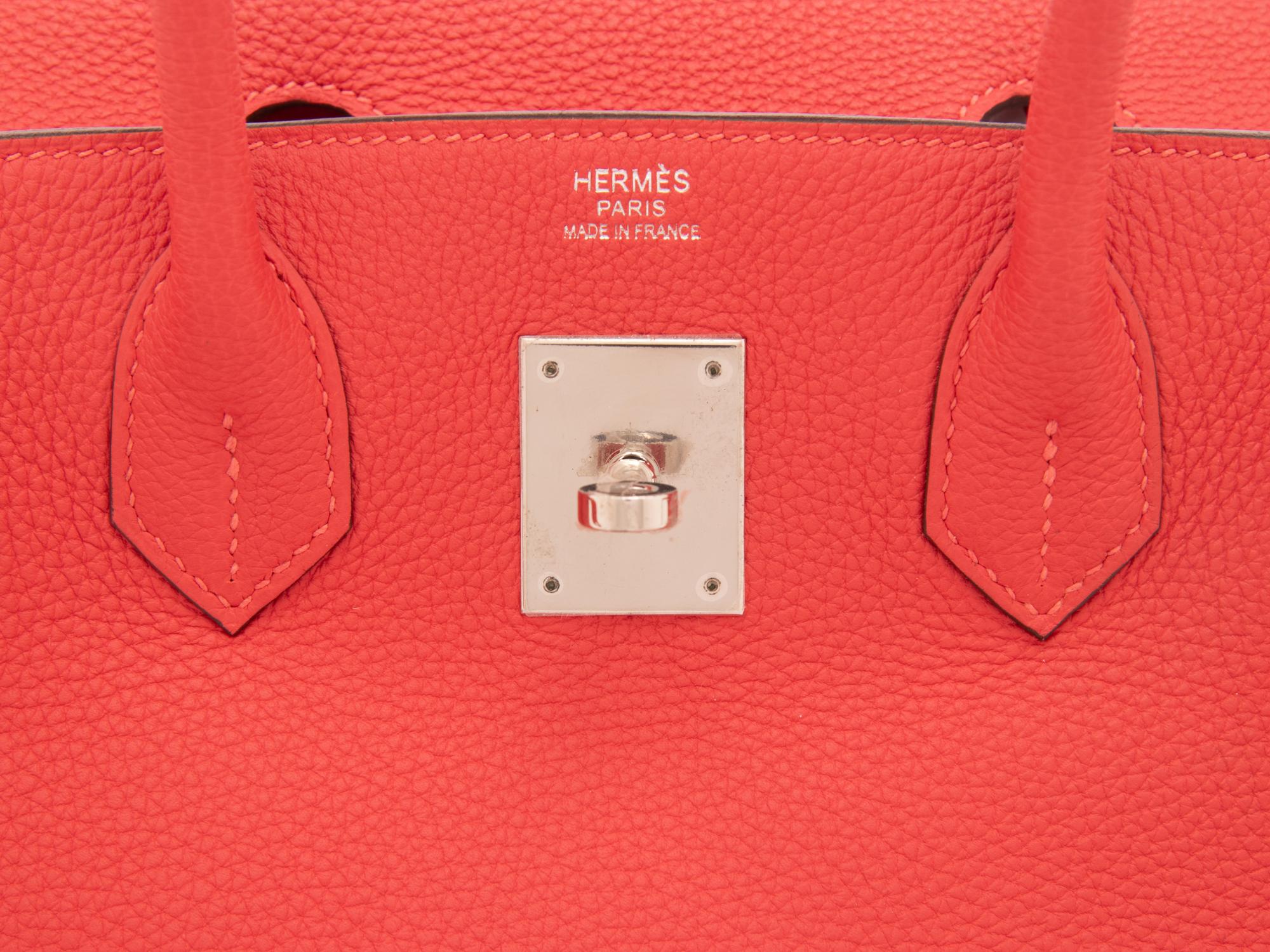 HERMÈS, BIRKIN 30 IN ROUGE PIVOINE CLEMENCE