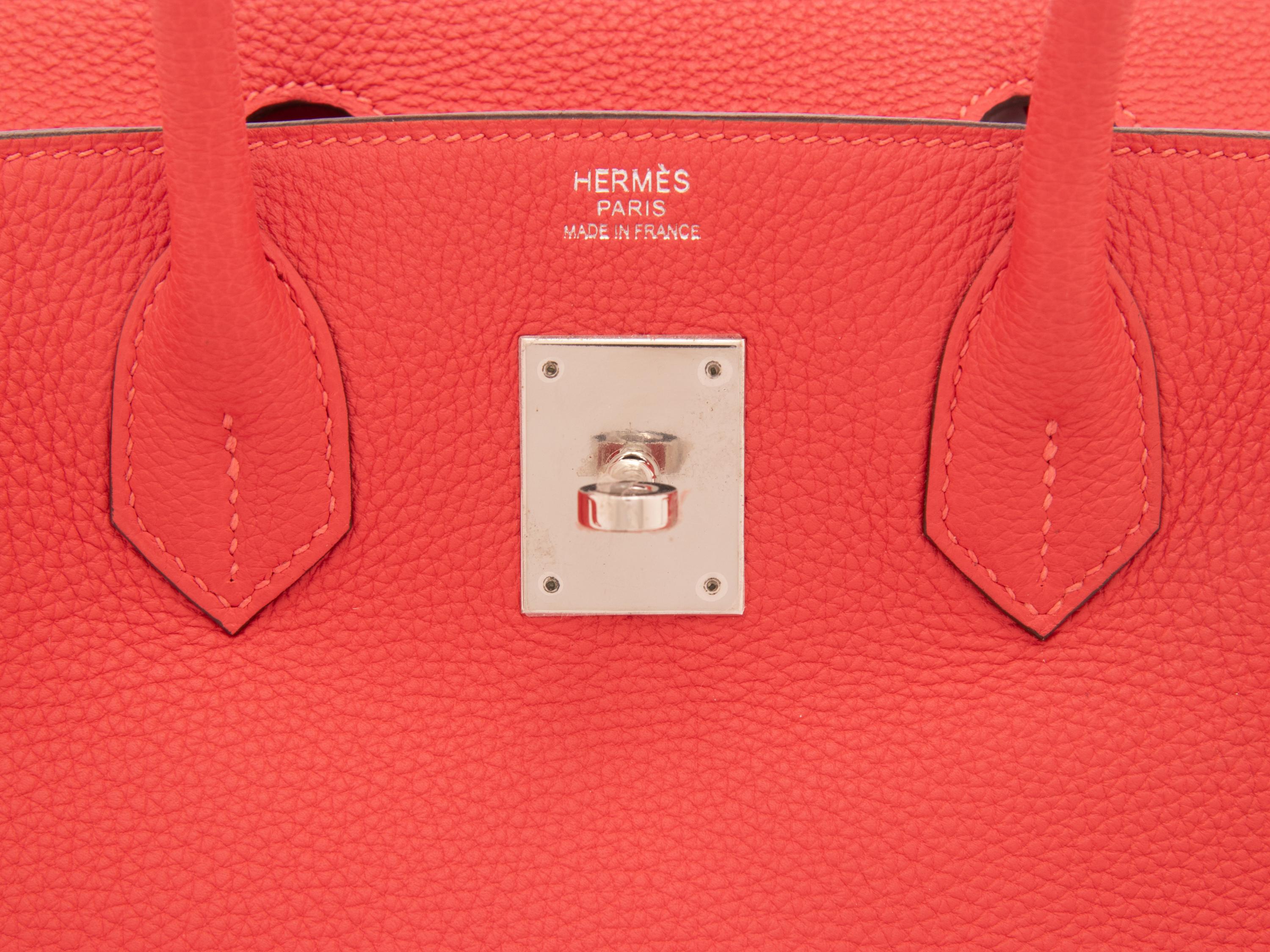 HERMÈS, BIRKIN 30 IN ROUGE PIVOINE CLEMENCE