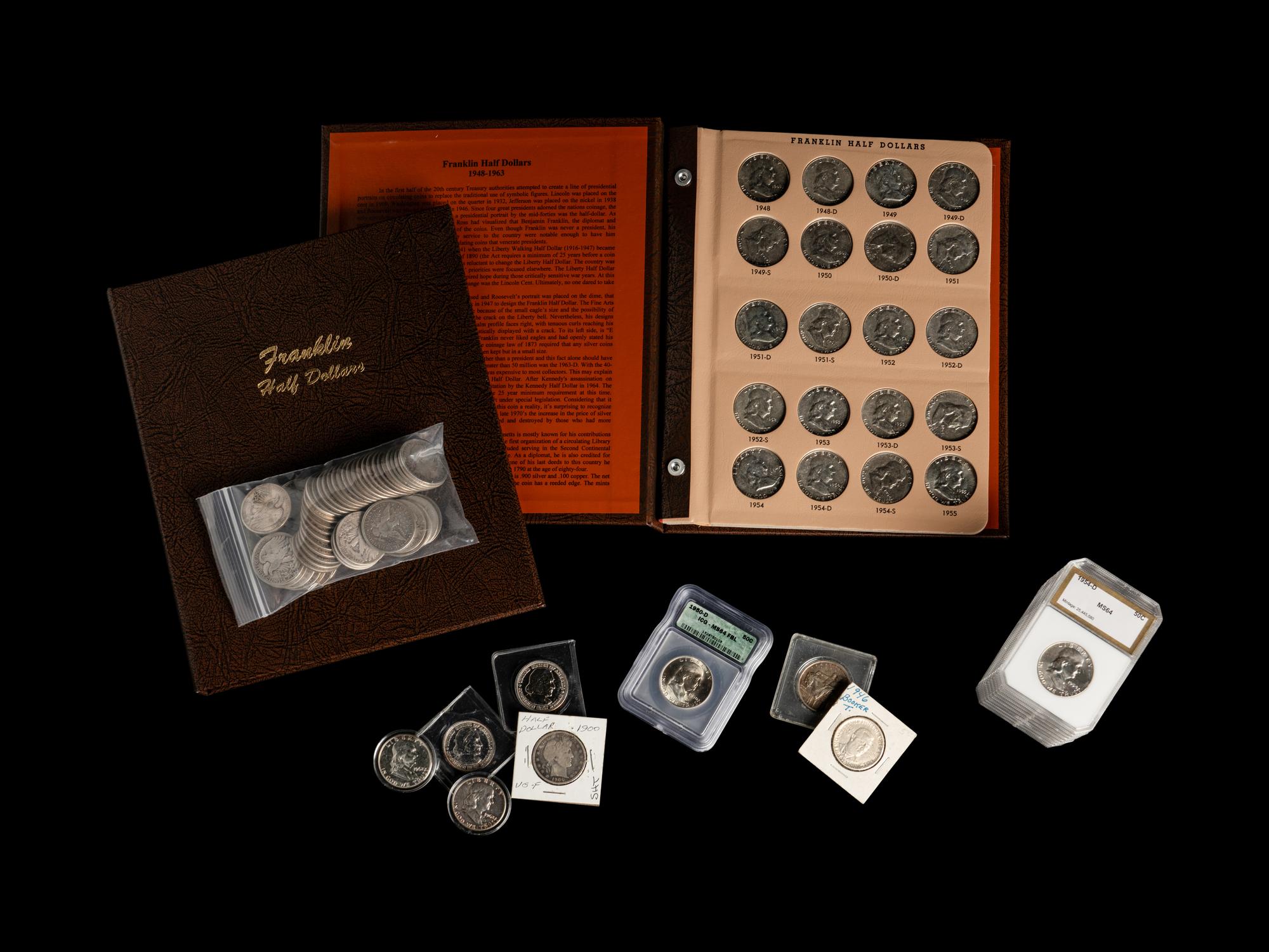 A Collection of Pre-1964 50c Coins