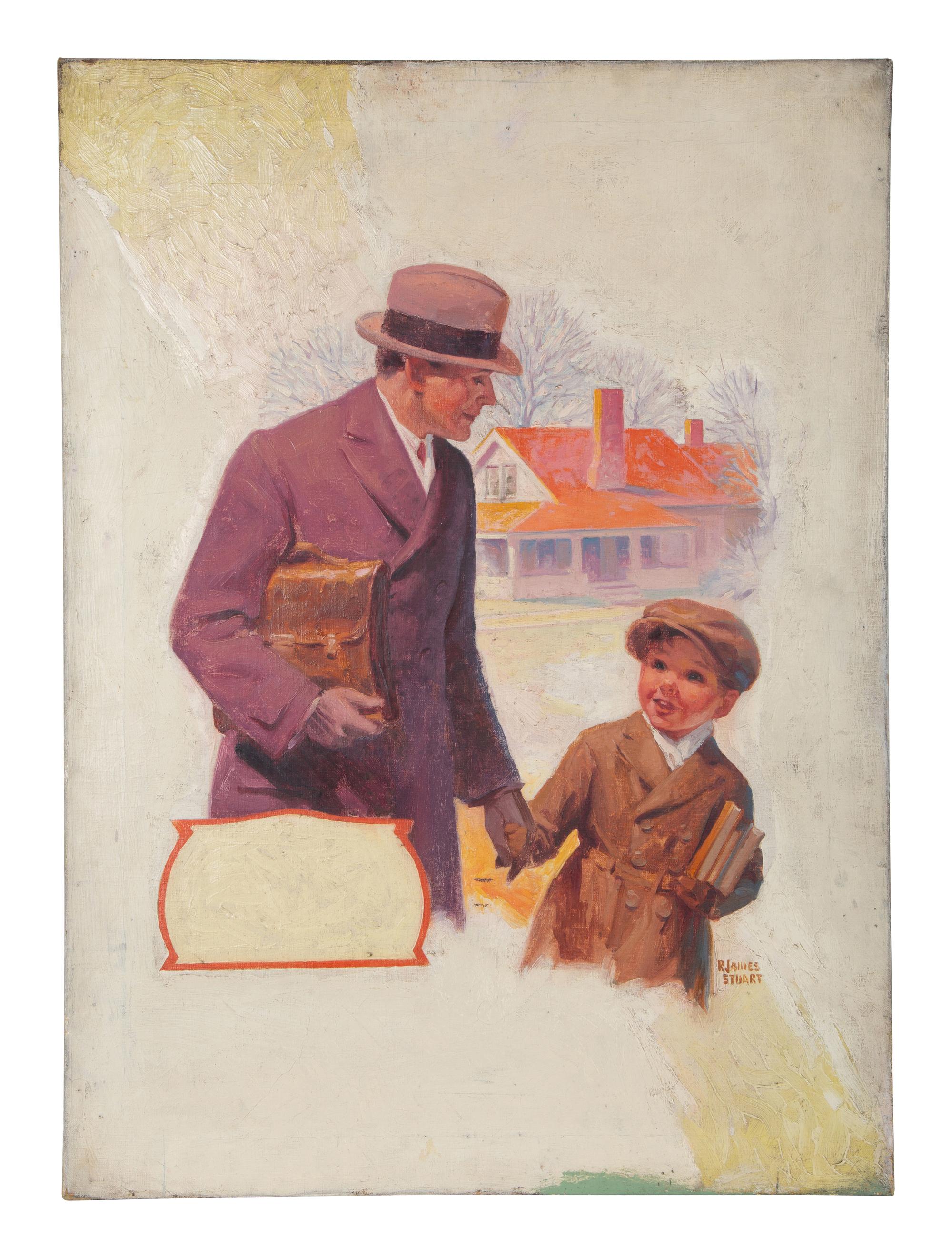 Walking to School with Dad
