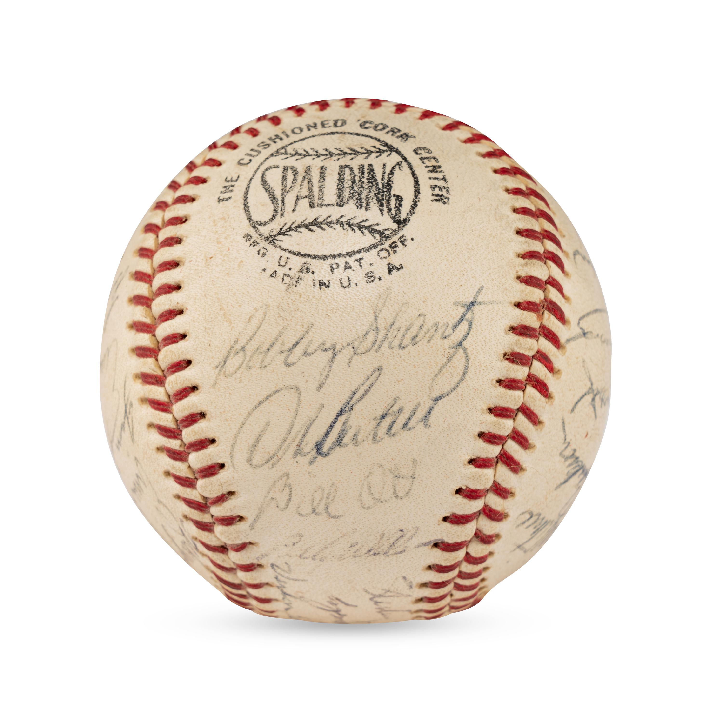A 1964 Chicago Cubs Team Signed Autograph Baseball