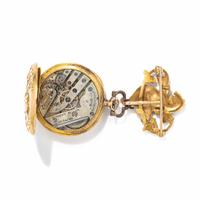 TIFFANY & CO., ART NOUVEAU, GOLD LAPEL WATCH