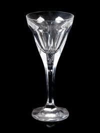 A Collection of Moser Cut Glass Stemware