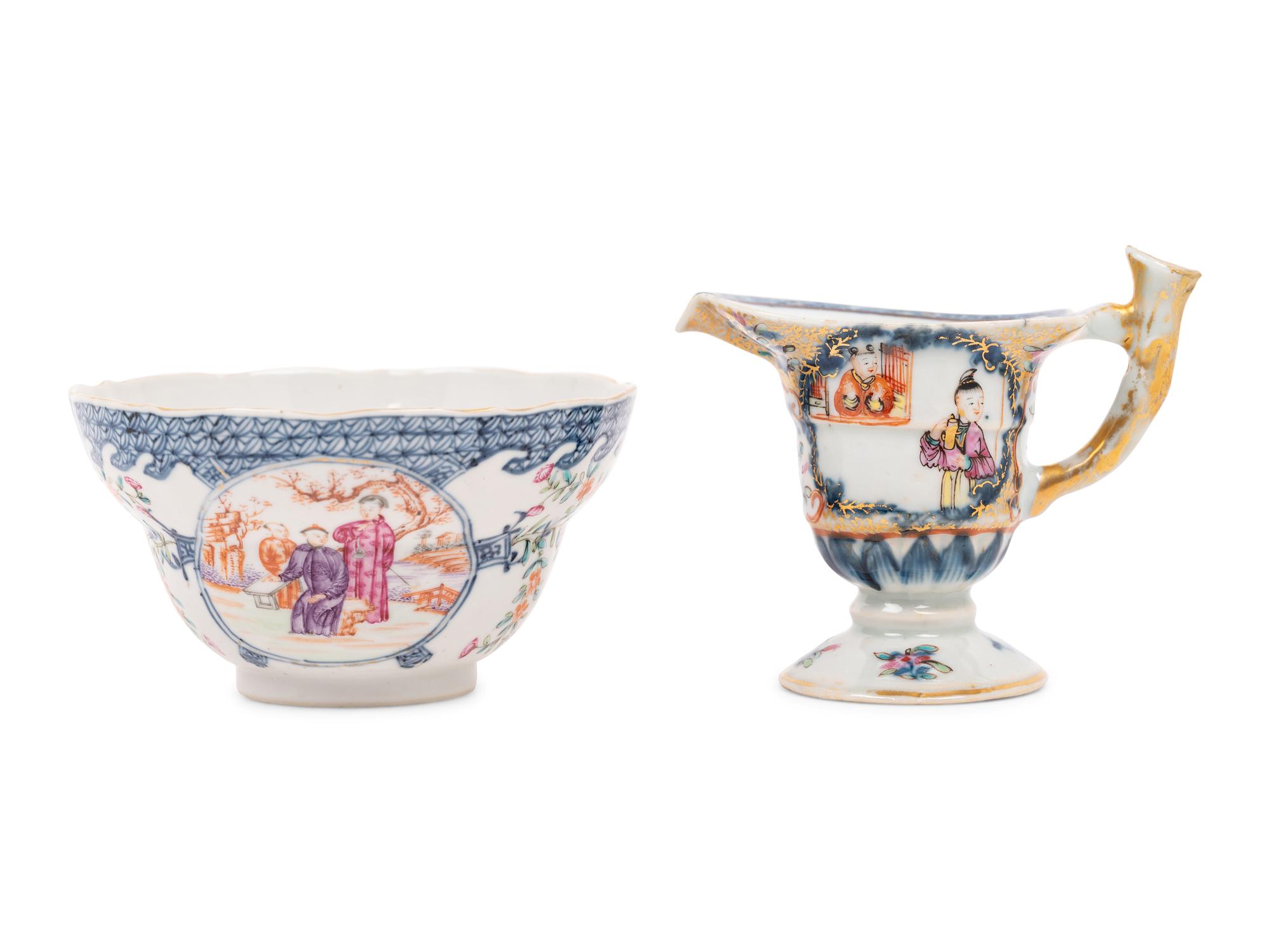 Two Chinese Export Famille Rose Porcelain Articles
