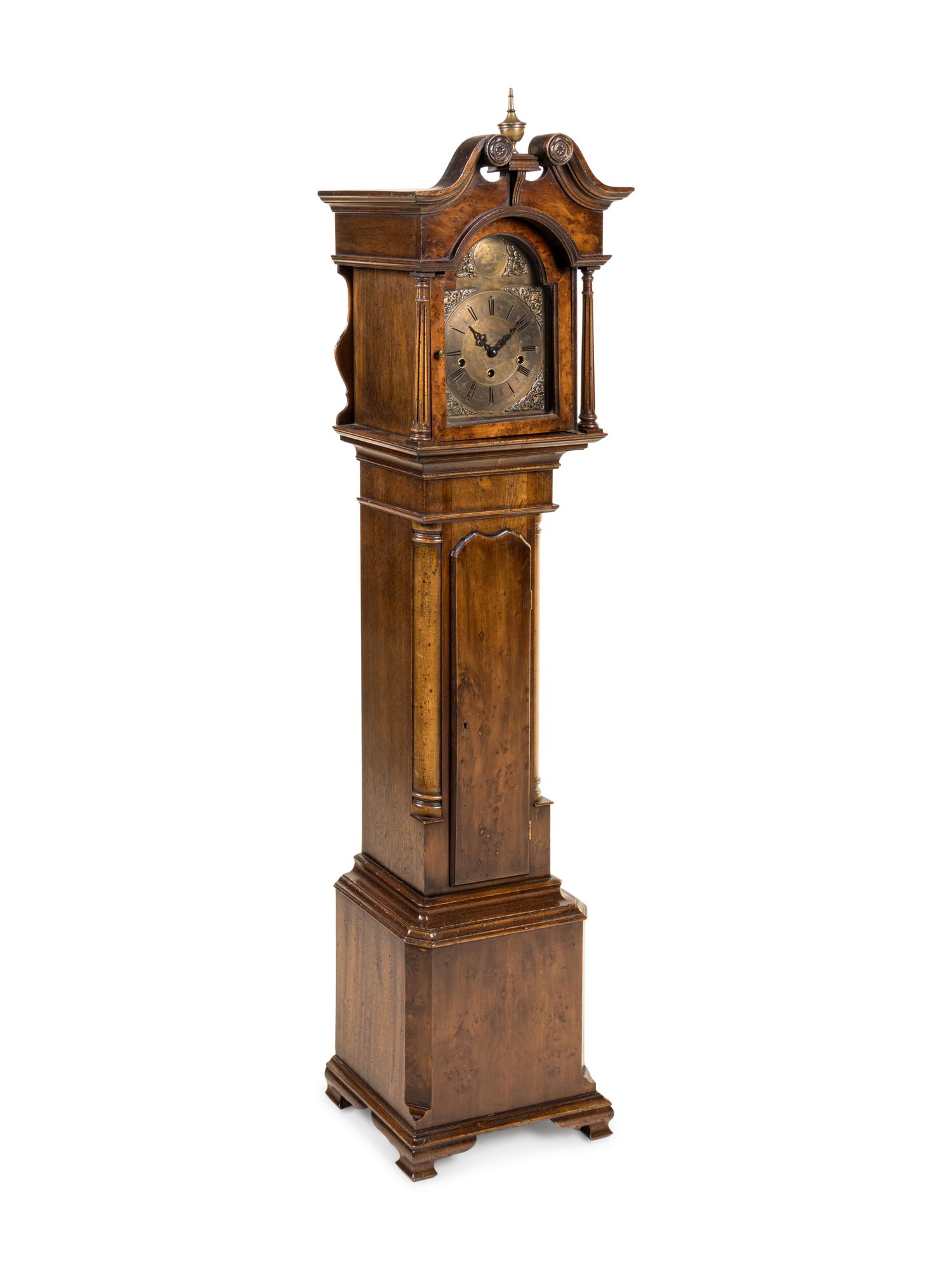 A George III Style Mahogany Grandmother Clock