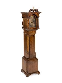 A George III Style Mahogany Grandmother Clock
