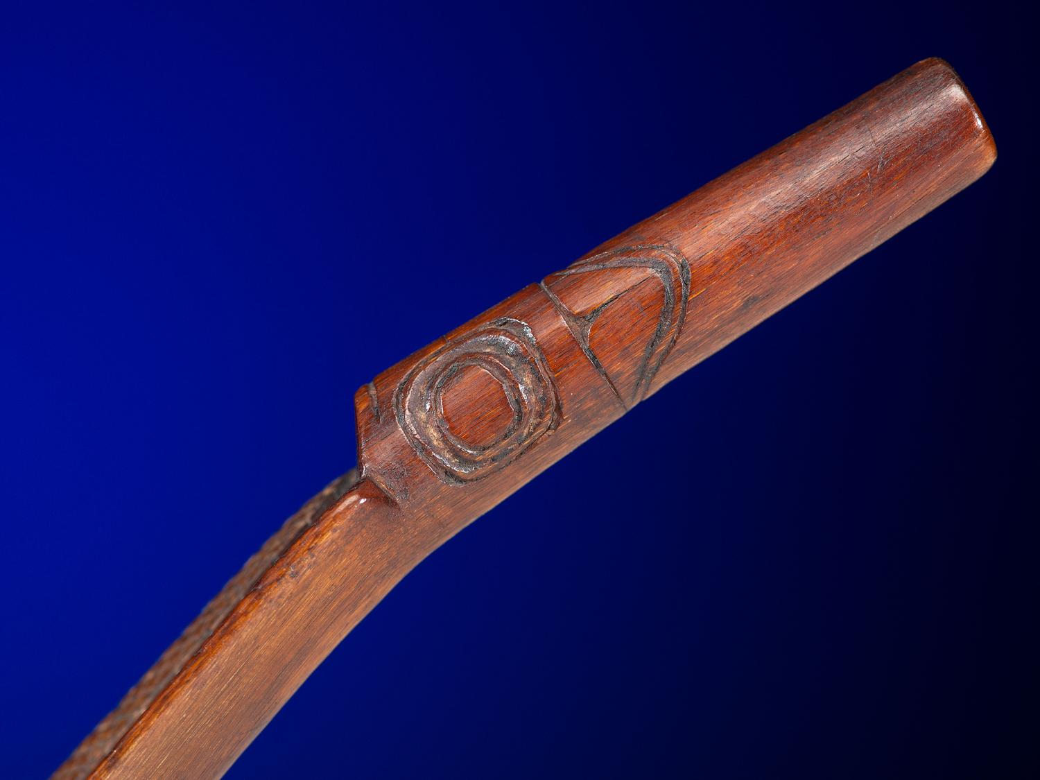 Northwest Coast Mountain Sheep Horn Carved Ladle