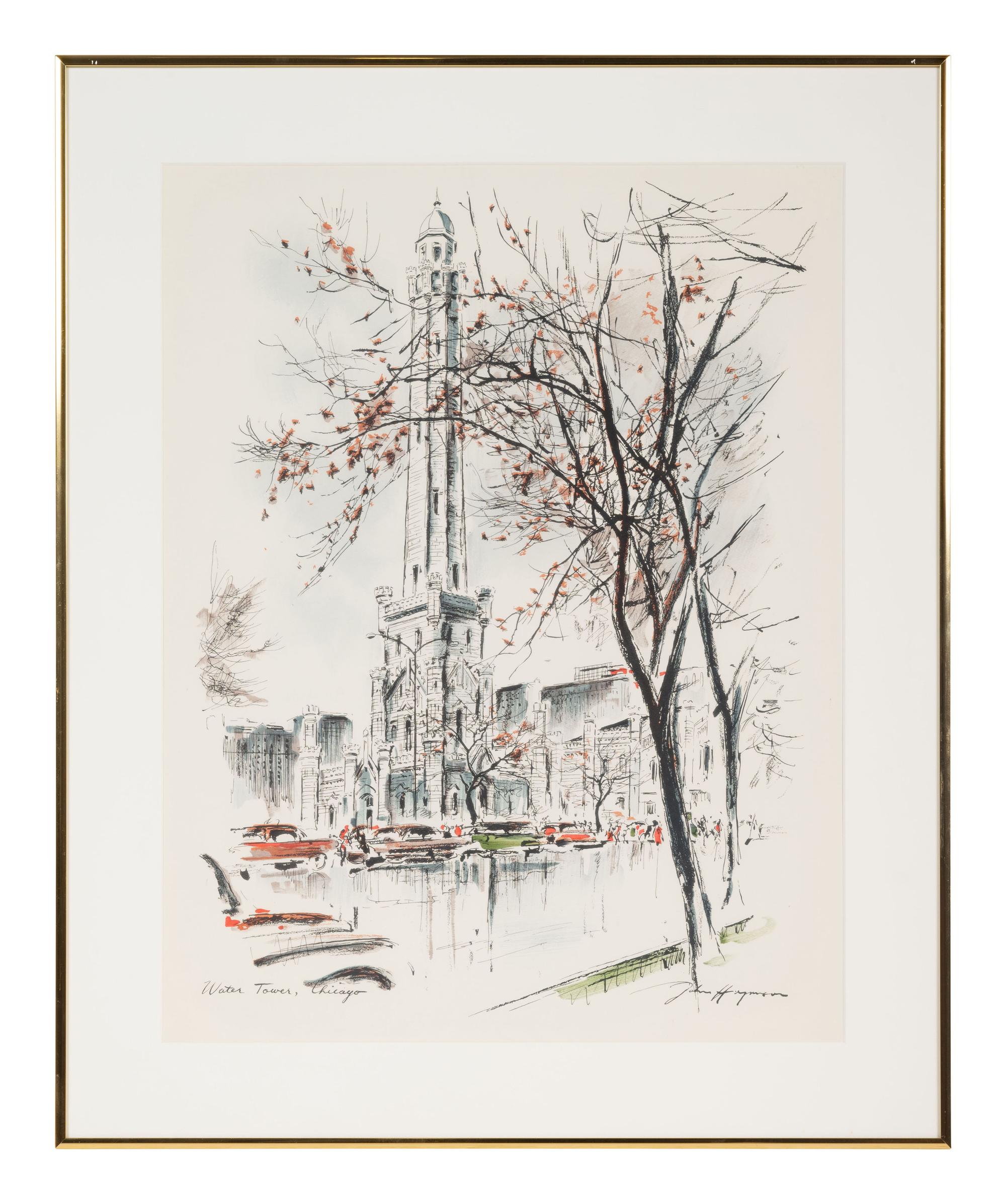A Pair of Color Lithographs by John Haymson (American, 1902-1980)