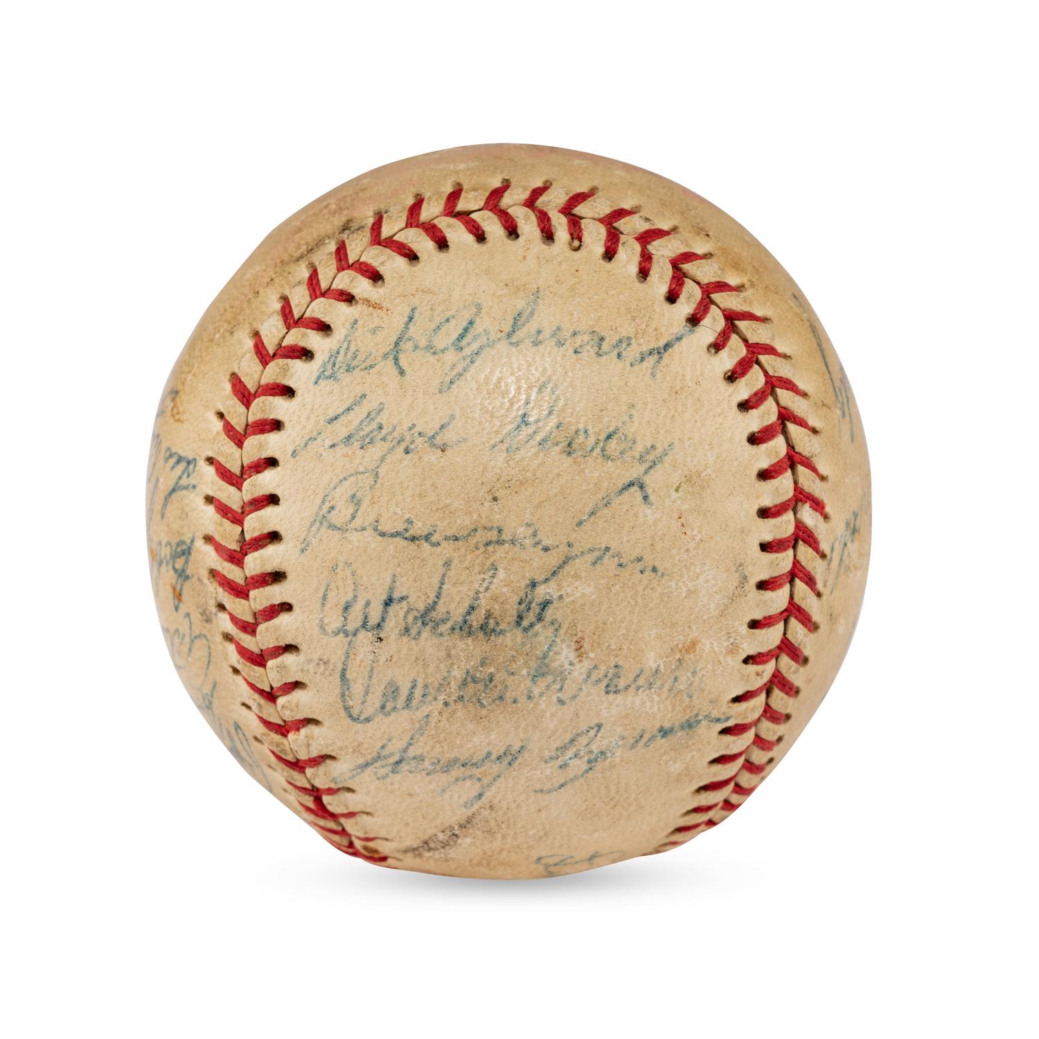 A 1956 Seattle Rainers Team Signed Autograph Baseball