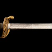 Exceptional Etched Blade Ames US Model 1850 Foot Officer Sword Presented to Colonel (General) Horace Lee & CDV - Published in Thillmann's Civil War Army Swords