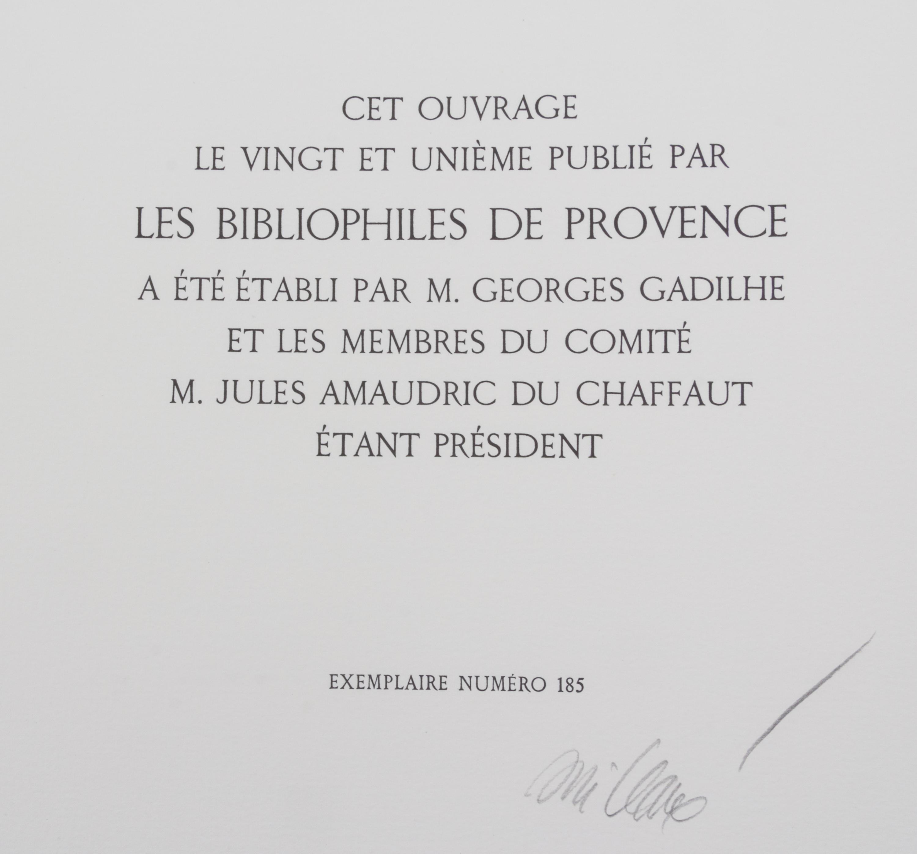 (CLAVE, ANTONI) SAINT JOHN PERSE. Le gloire des rois. Marseille, 1976. Limited, signed.