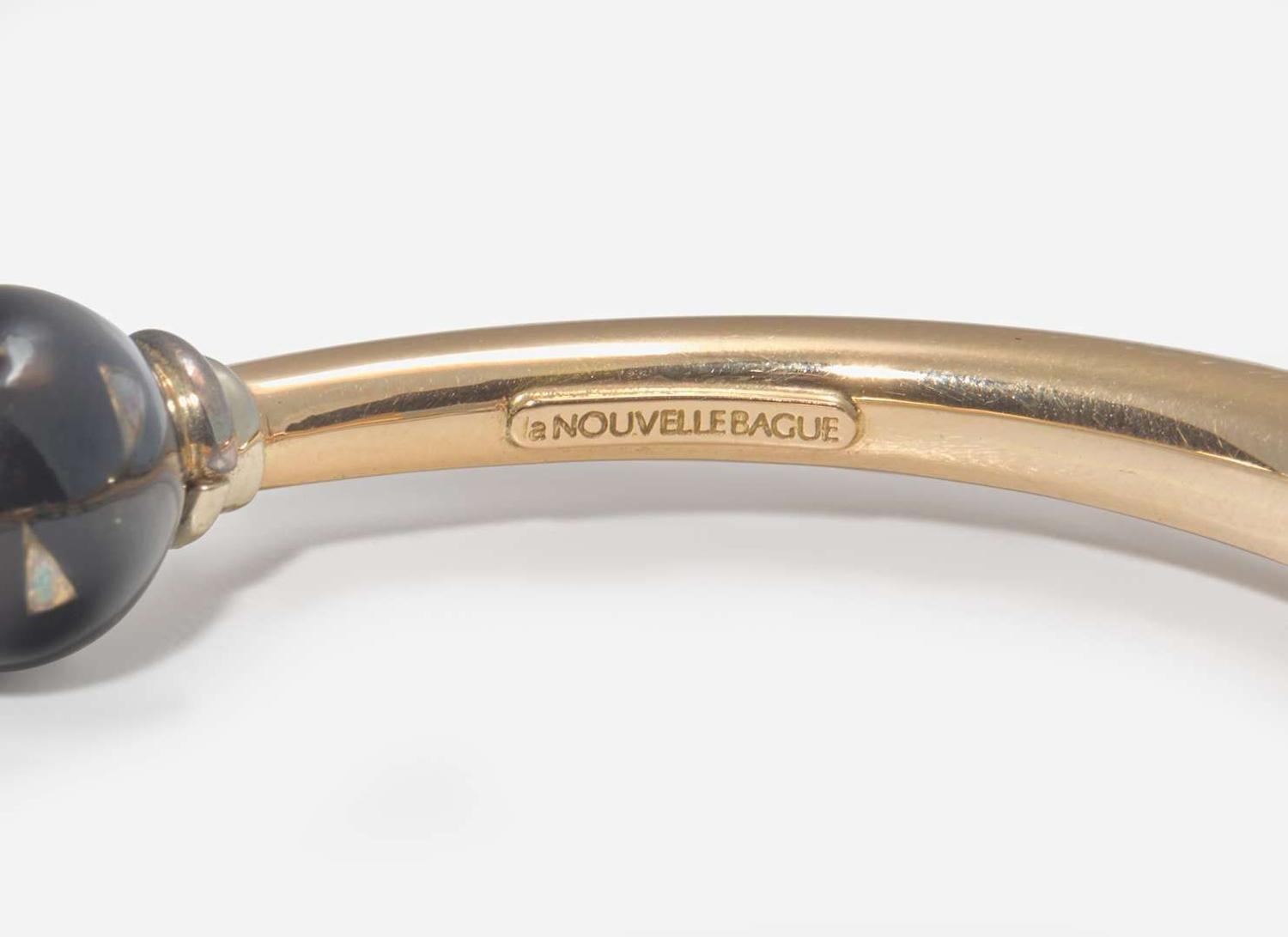 An 18K Rose Gold, Diamond, and Enamel Bracelet by La Nouvelle Bague