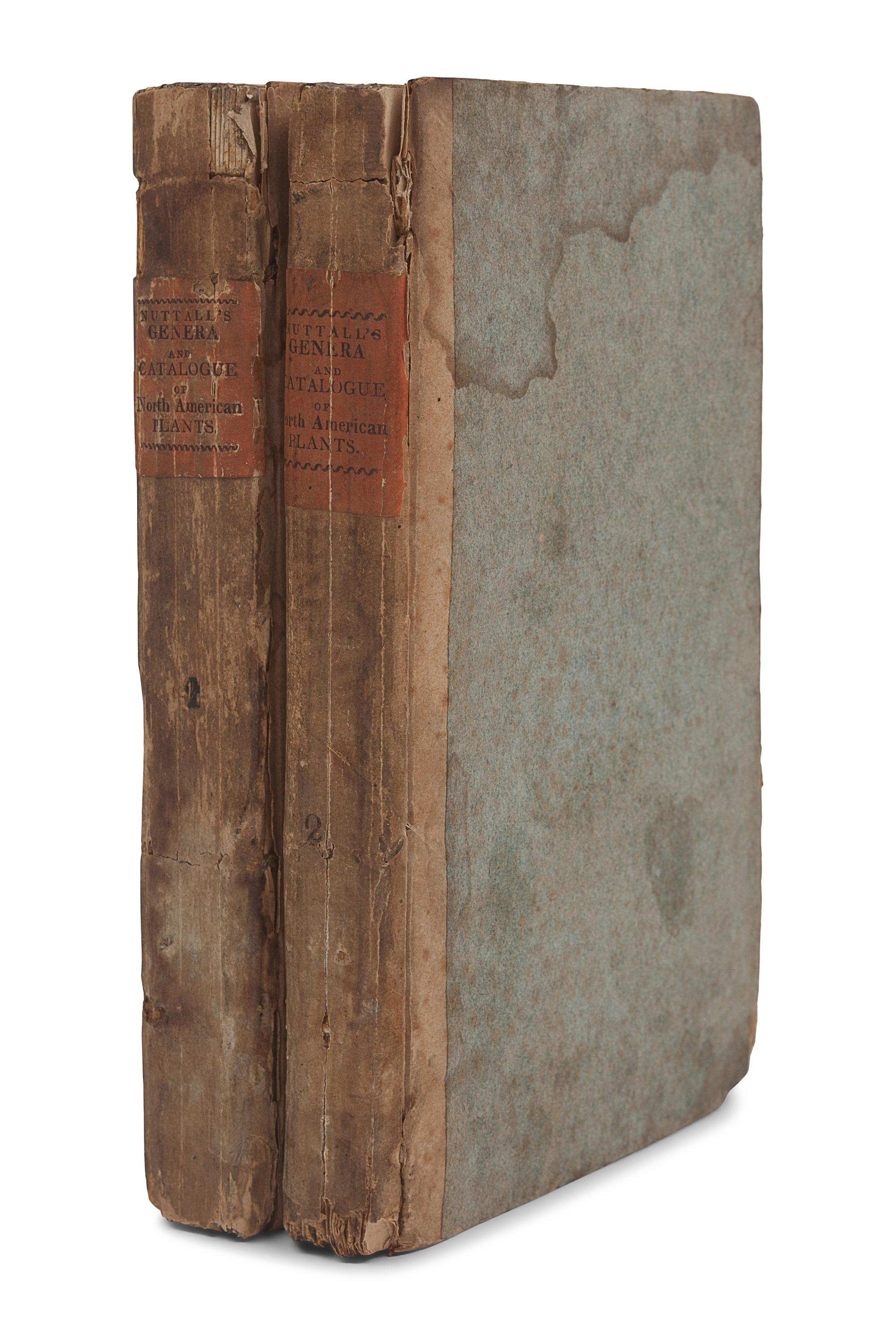 NUTTALL, Thomas (1786-1859). The Genera of North American Plants, and a Catalogue of the Species to the Year 1817. Philadelphia: D. Heartt for the Author, 1818.