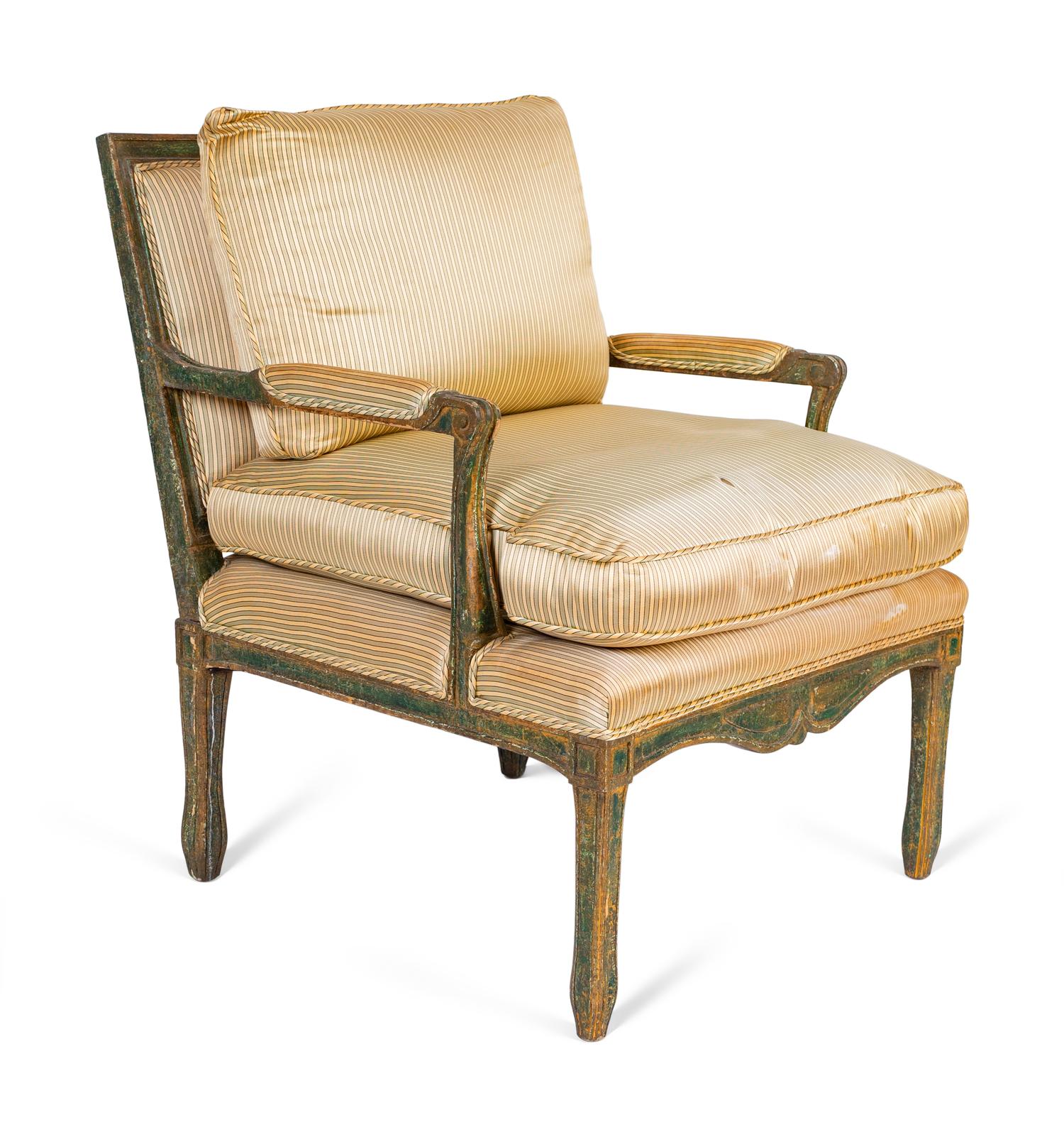 An Italian Neoclassical Style Painted Armchair — 20TH CENTURY