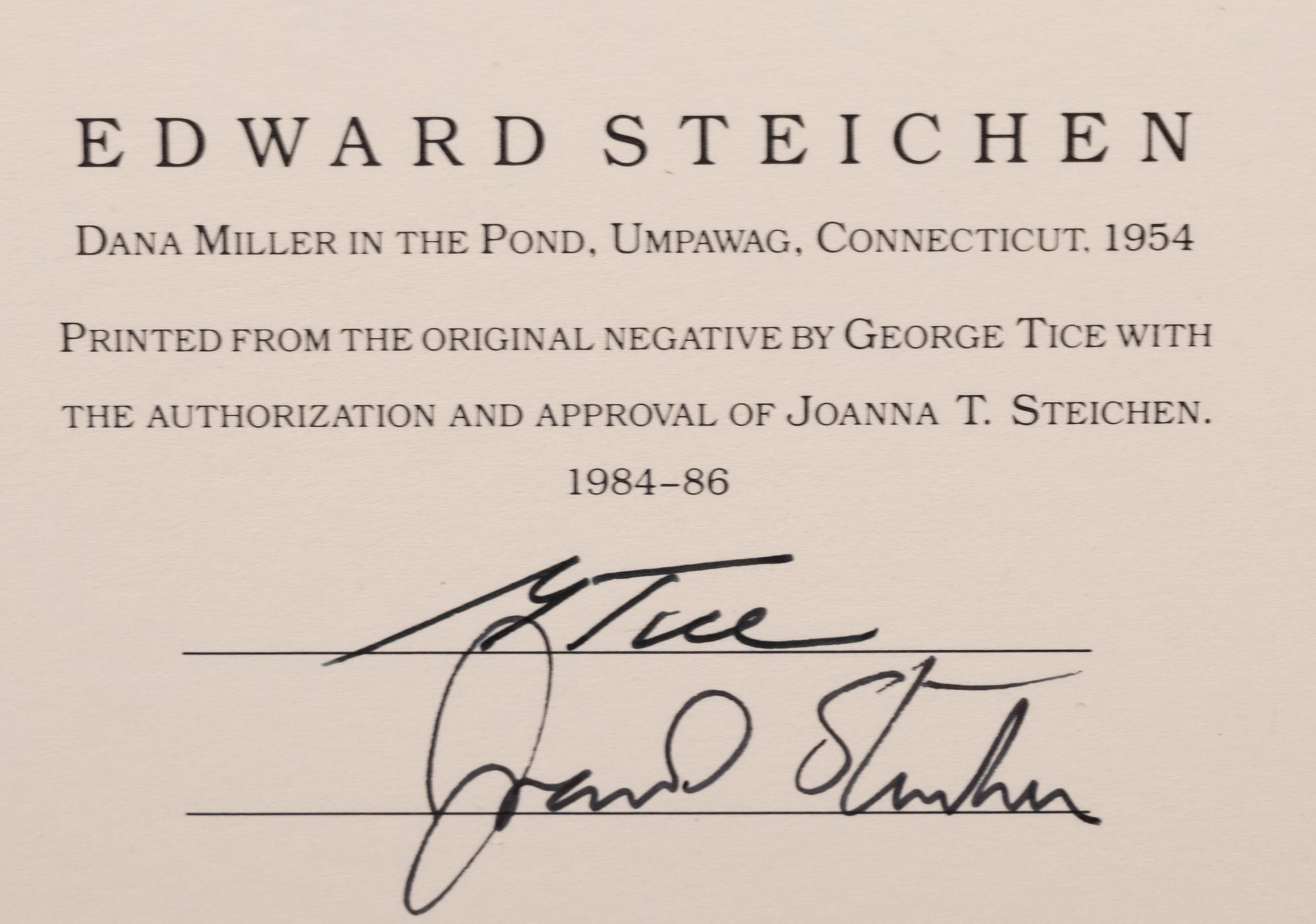 A group of six photographs (from Juxtapositions printed by George Tice with labels signed by George Tice and Joanna Steichen)