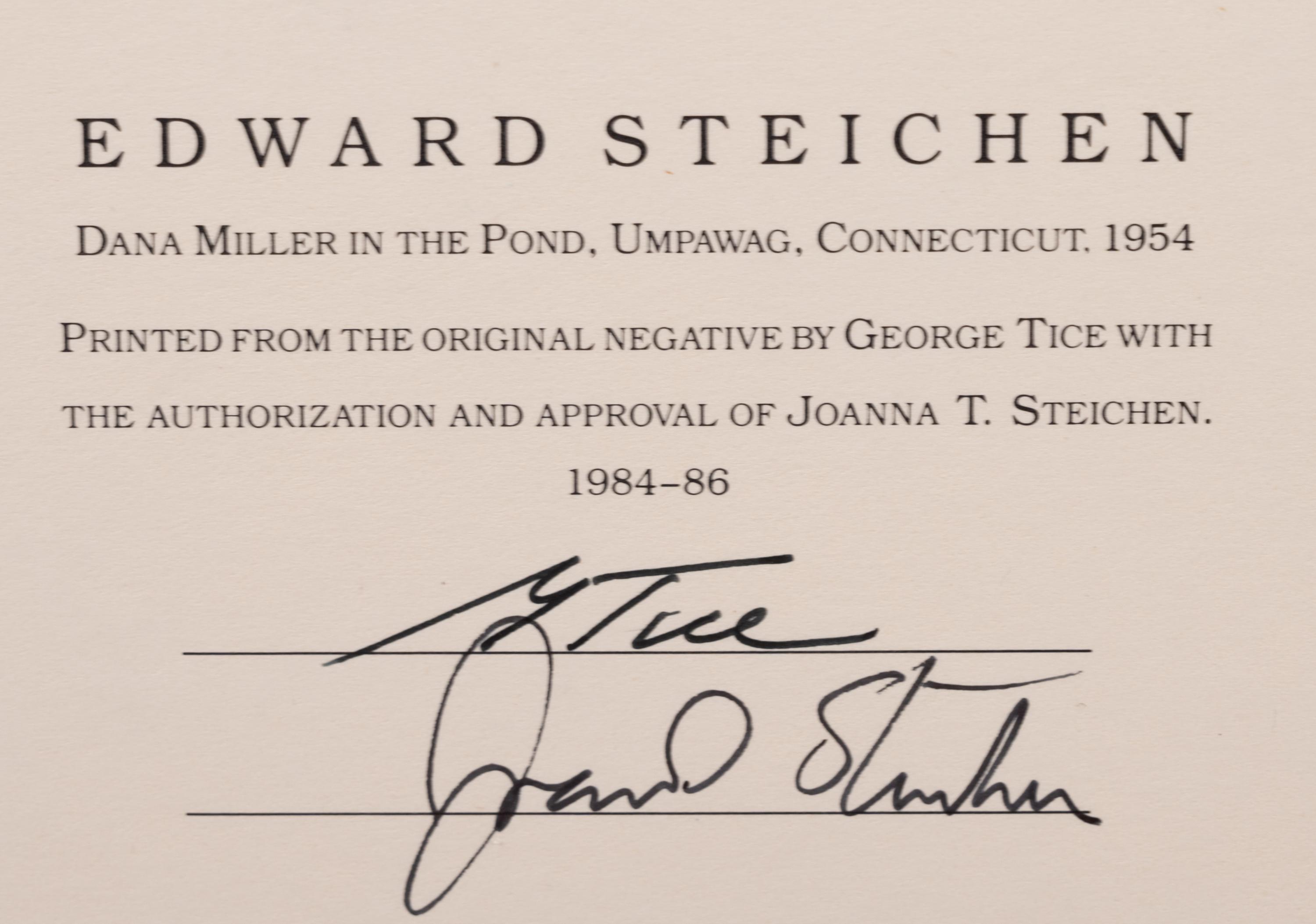 A group of six photographs (from Juxtapositions printed by George Tice with labels signed by George Tice and Joanna Steichen)