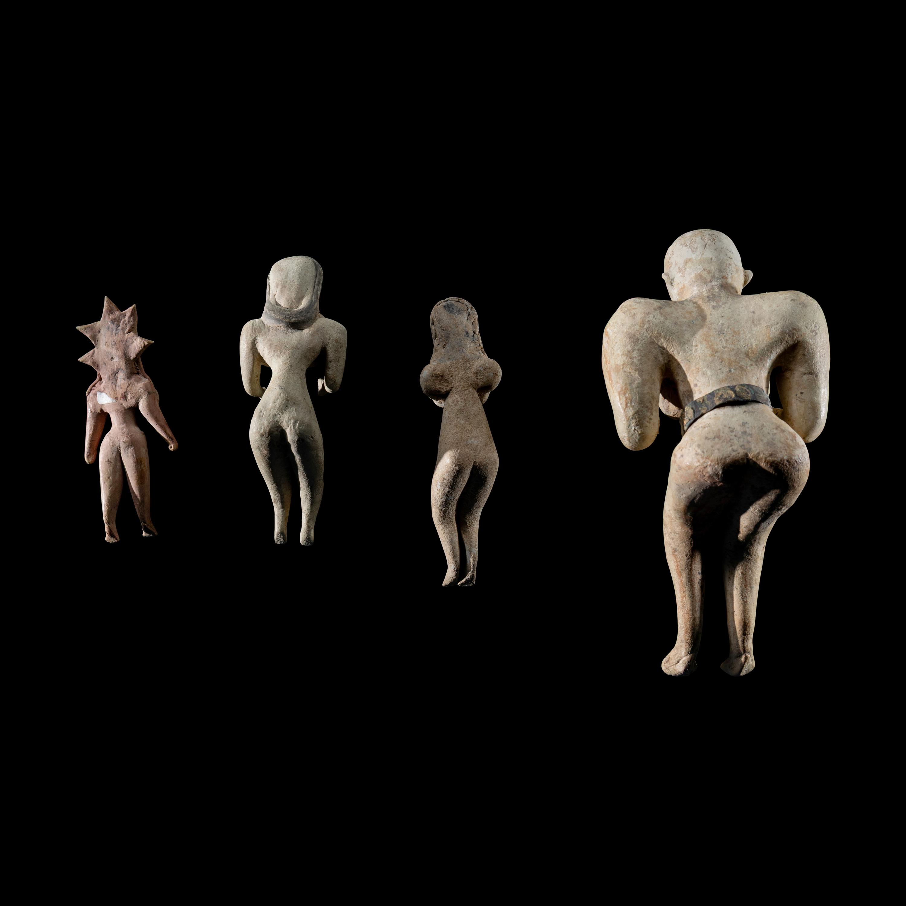 Four Indus Valley Terracotta Female Figures