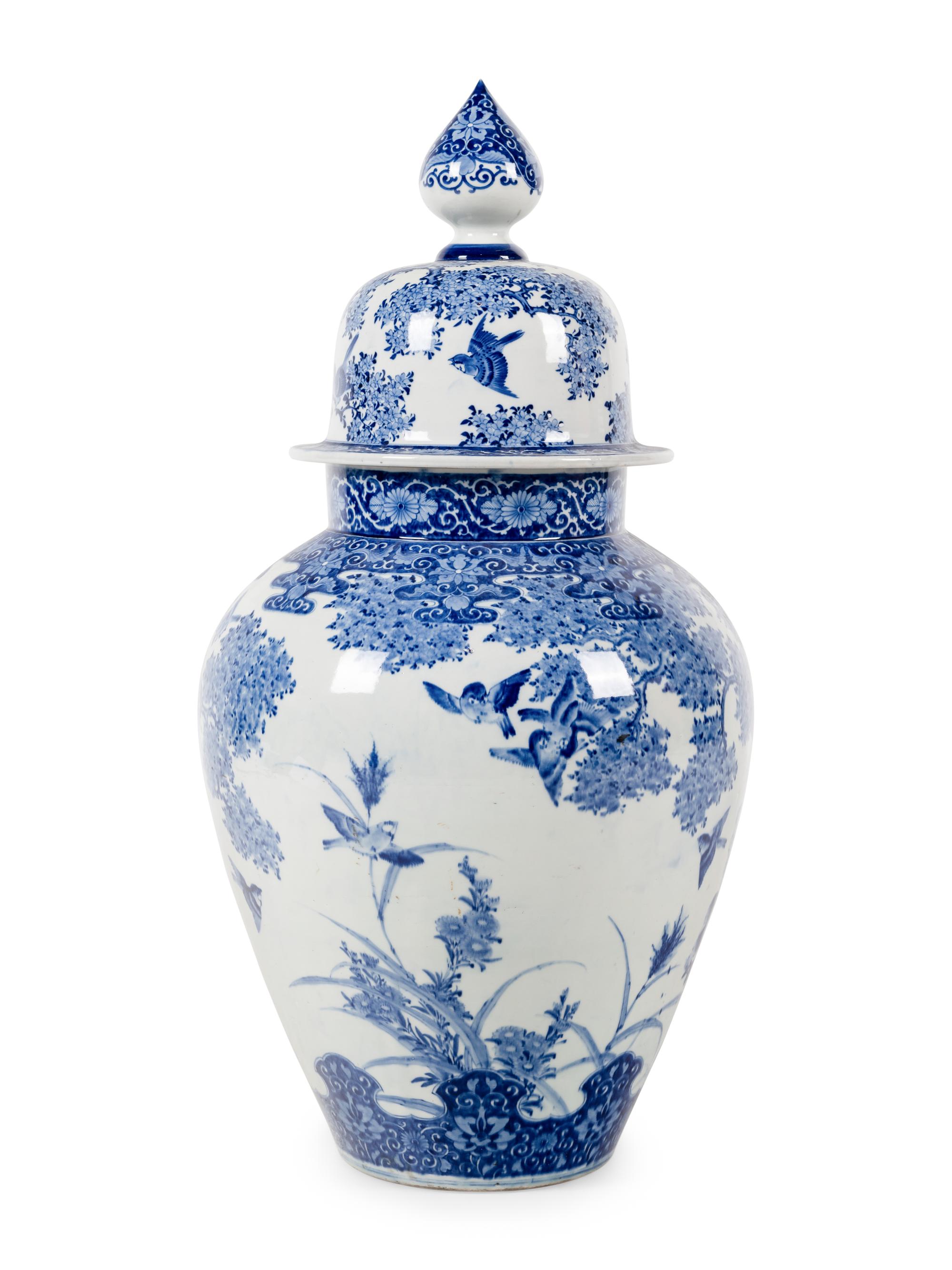 Two Large Japanese Porcelain Vessels