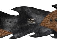Alaïa Leaf-Shaped Leather Belt, 1980-90s
