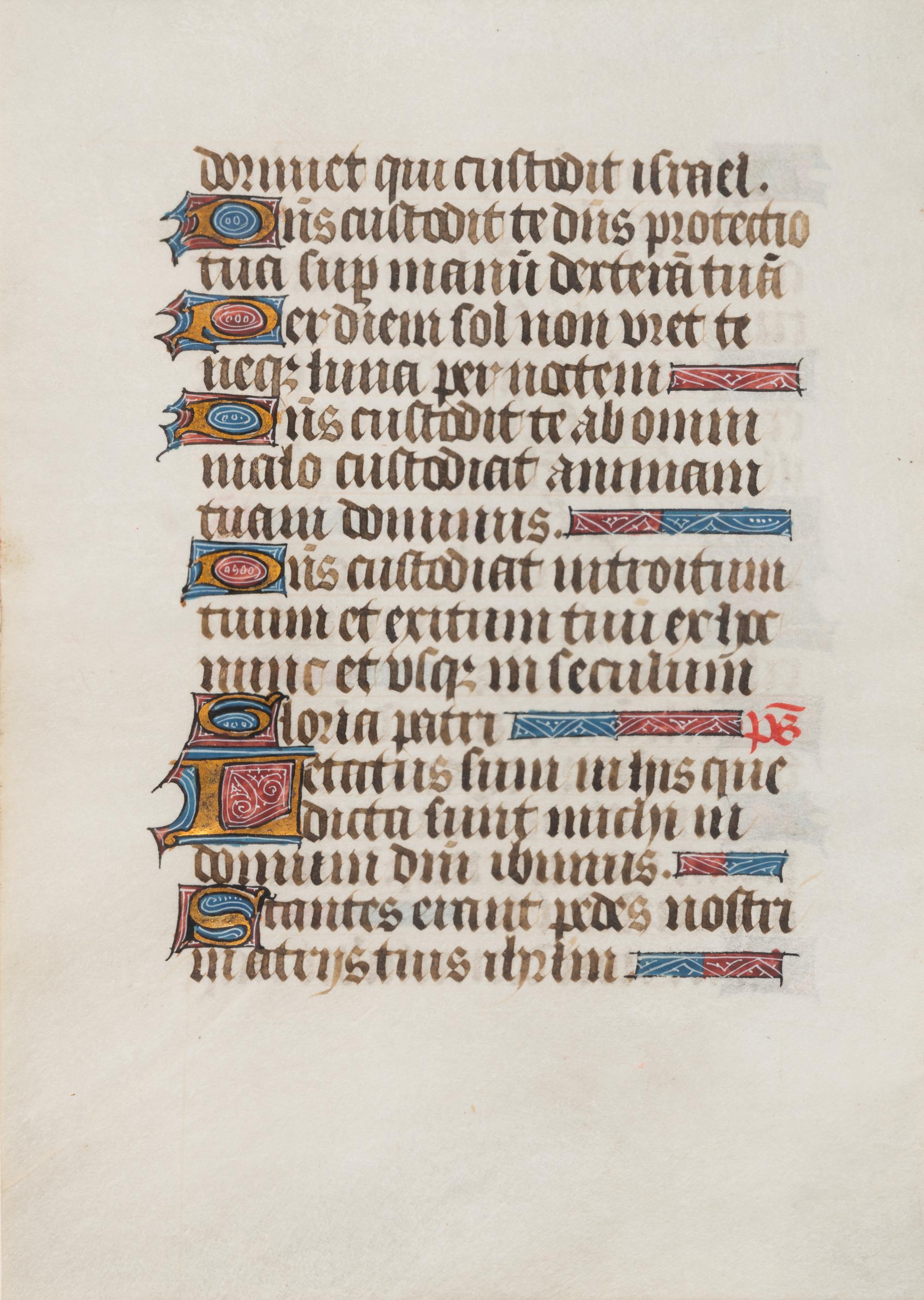 NORTH FRENCH ILLUMINATOR A leaf from a Book of Hours, in Latin, illuminated manuscript on parchment [France, Northern France (?), c. 1460-1480].