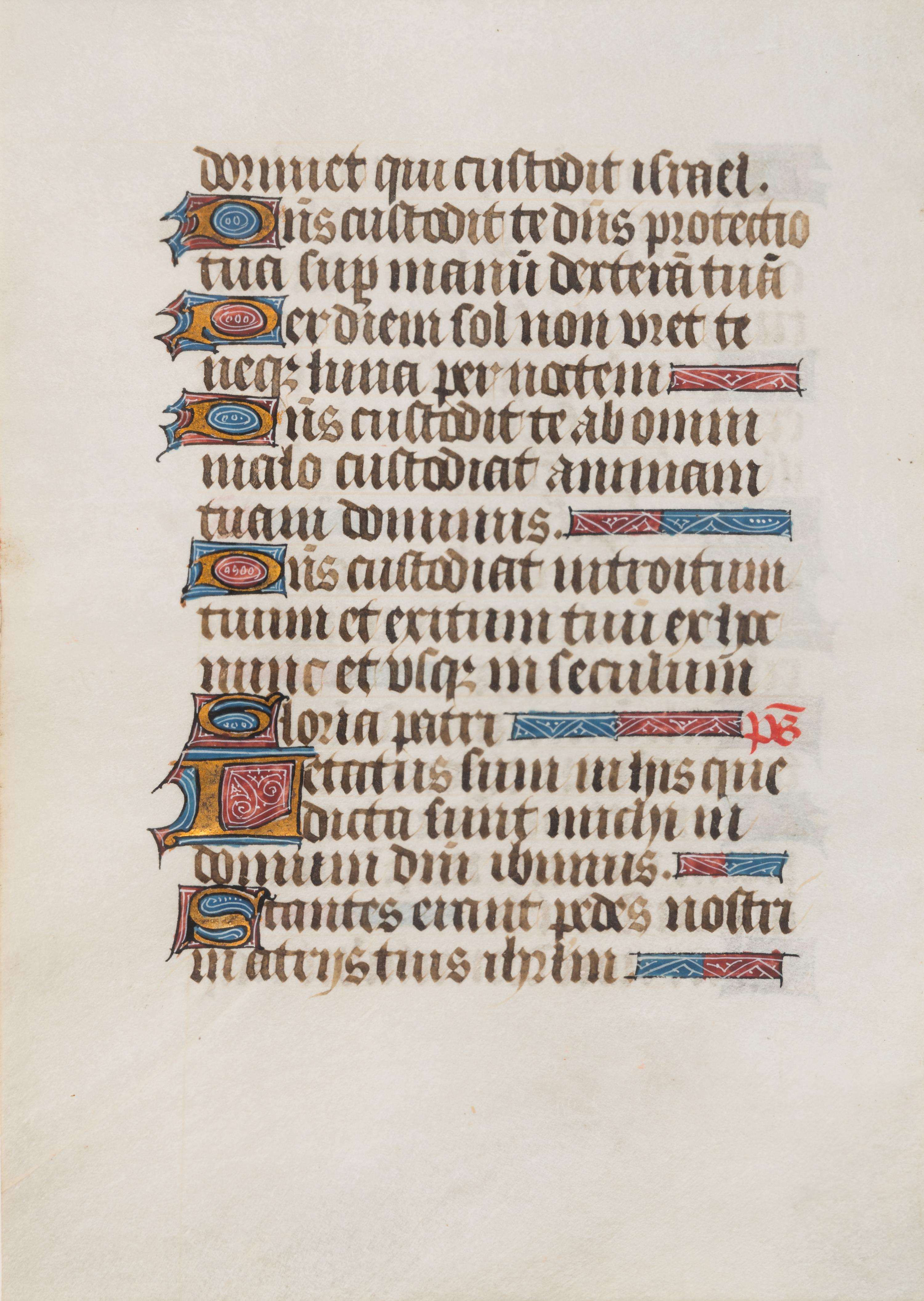 NORTH FRENCH ILLUMINATOR A leaf from a Book of Hours, in Latin, illuminated manuscript on parchment [France, Northern France (?), c. 1460-1480].