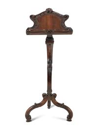 A Venetian Carved Walnut Music Stand