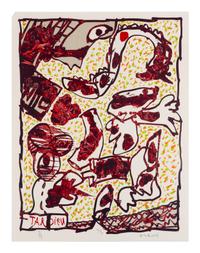 Tardieu, Dame Taride, Taches d'exclamation, Quatre arrondissements, and Le Layetier (5 works), ca. 1982-1990