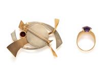 COLLECTION OF GOLD AND MULTIGEM JEWELRY
