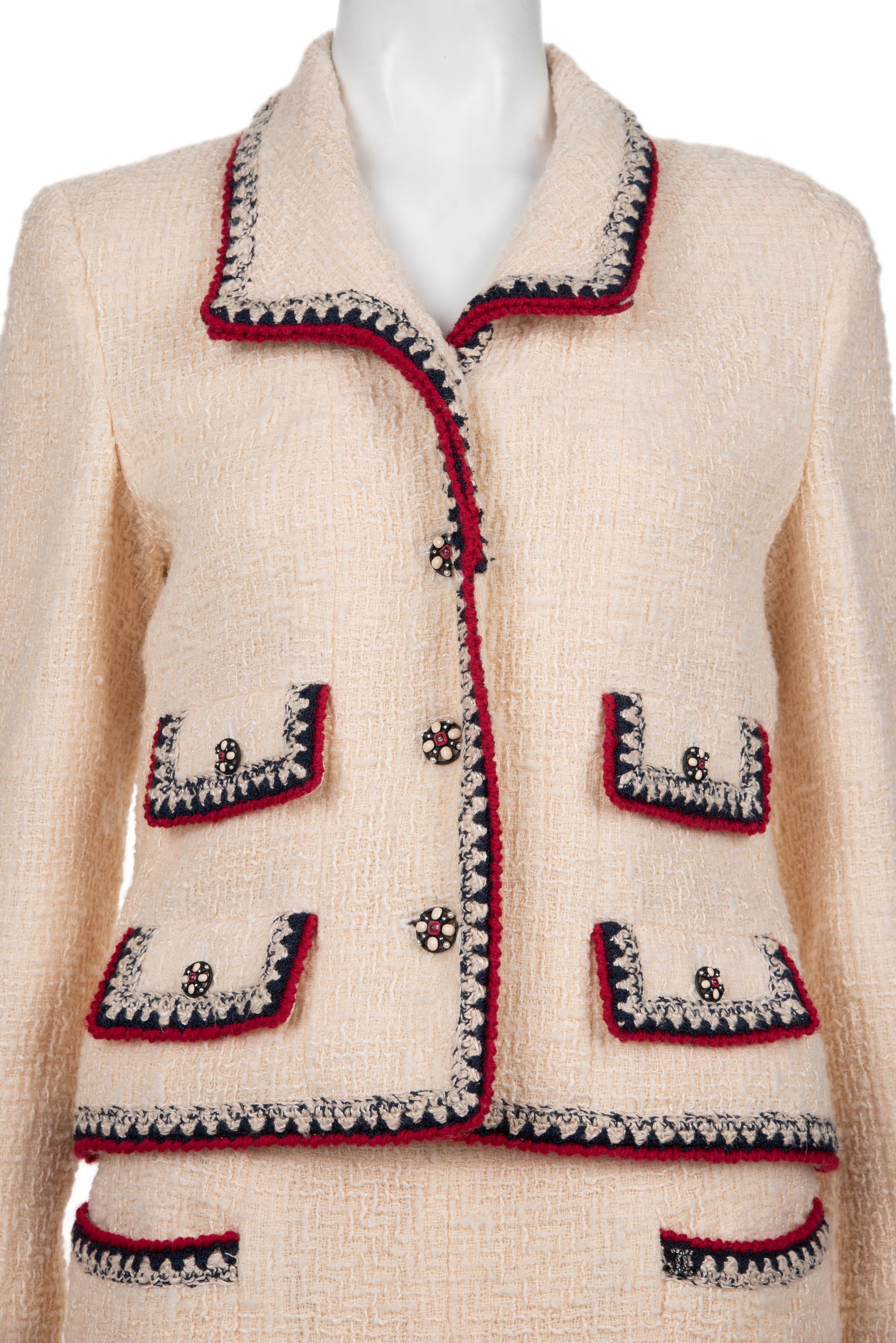 Chanel Tweed Two-Piece Skirt Suit, Fall 2006