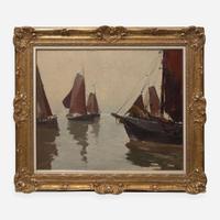 Anthony Thieme (American, 1888–1954) Fishing Boats