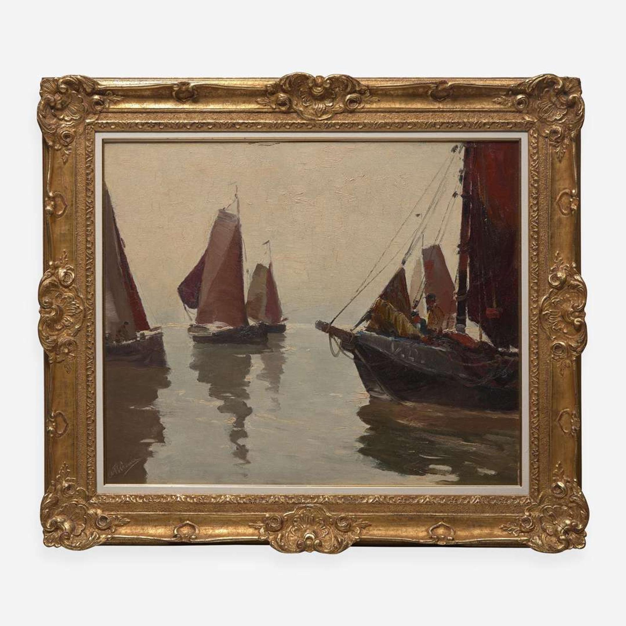 Anthony Thieme (American, 1888–1954) Fishing Boats