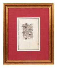 A Group of Six Hand Colored Illuminated Manuscripts