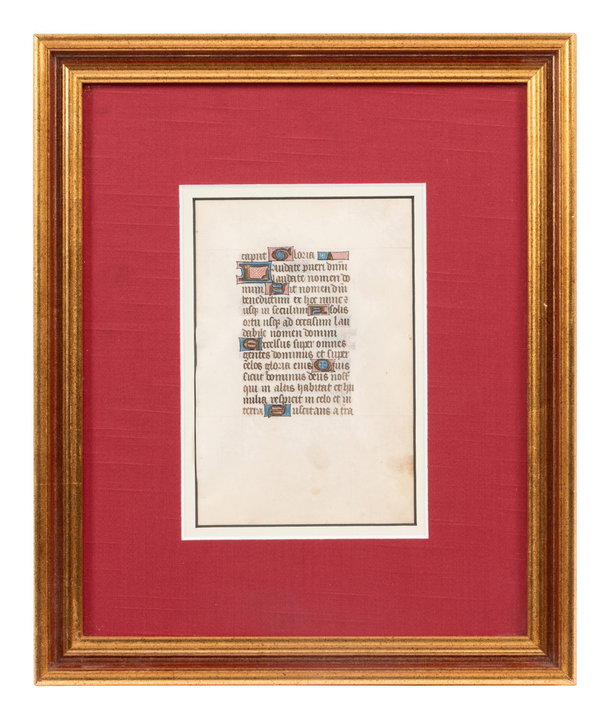 A Group of Six Hand Colored Illuminated Manuscripts