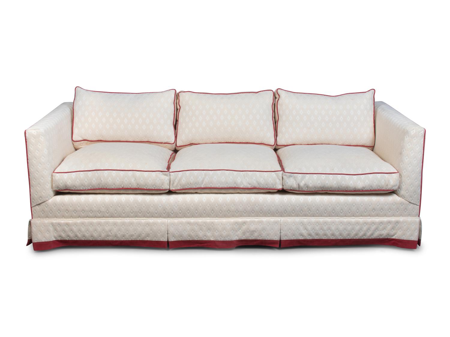 An Upholstered Three-Seat Sofa