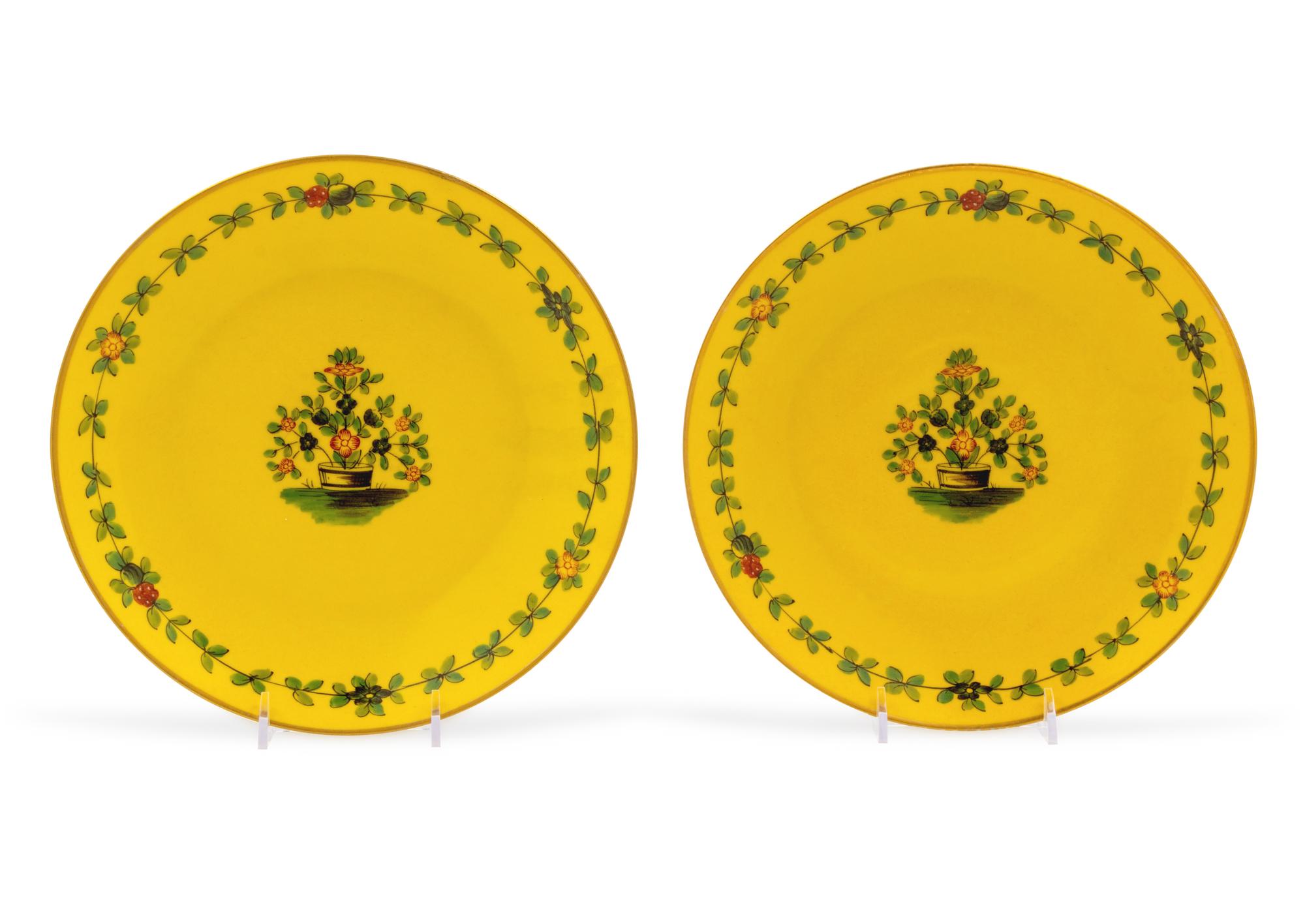 A Pair of French Plates