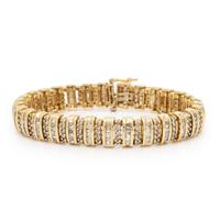 Yellow Gold, Diamond, and Colored Diamond Bracelet