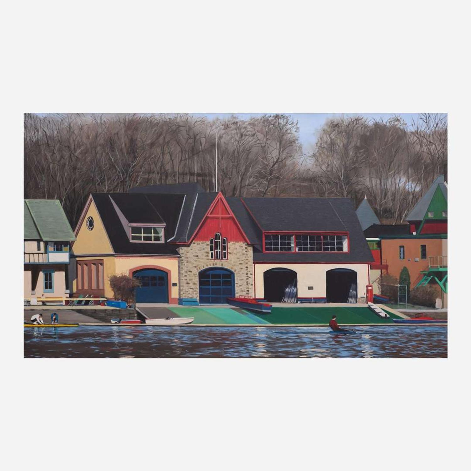 Joseph Sweeney (American, b. 1950) Early Spring Rowing