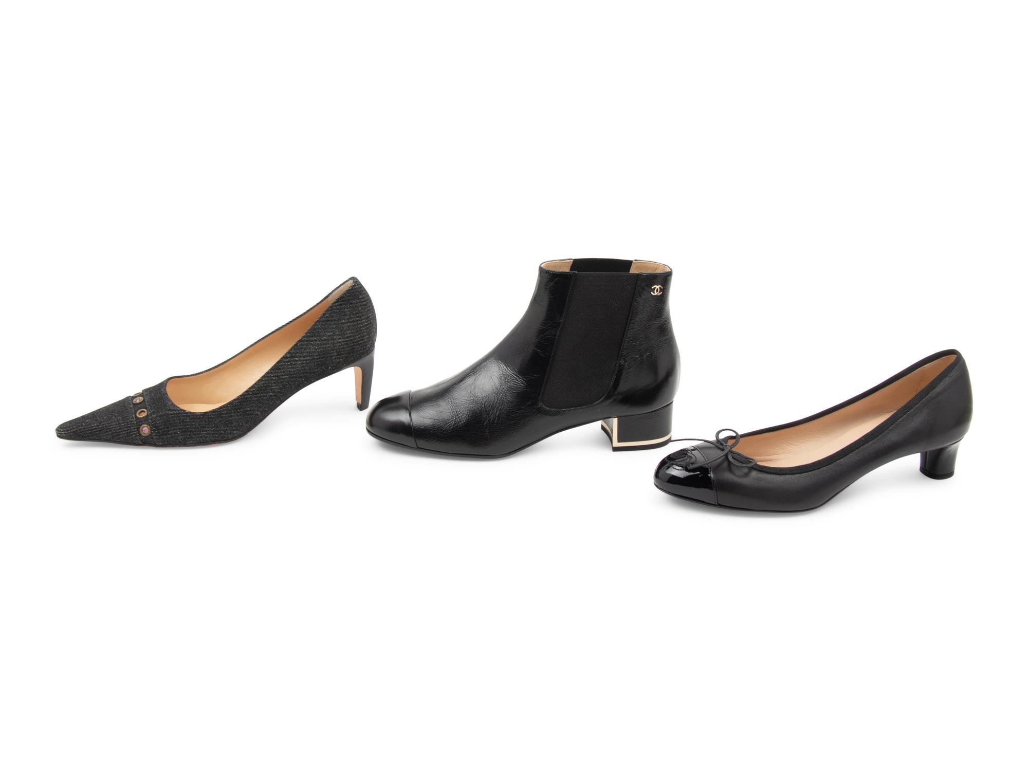 Three Pairs of Chanel Shoes