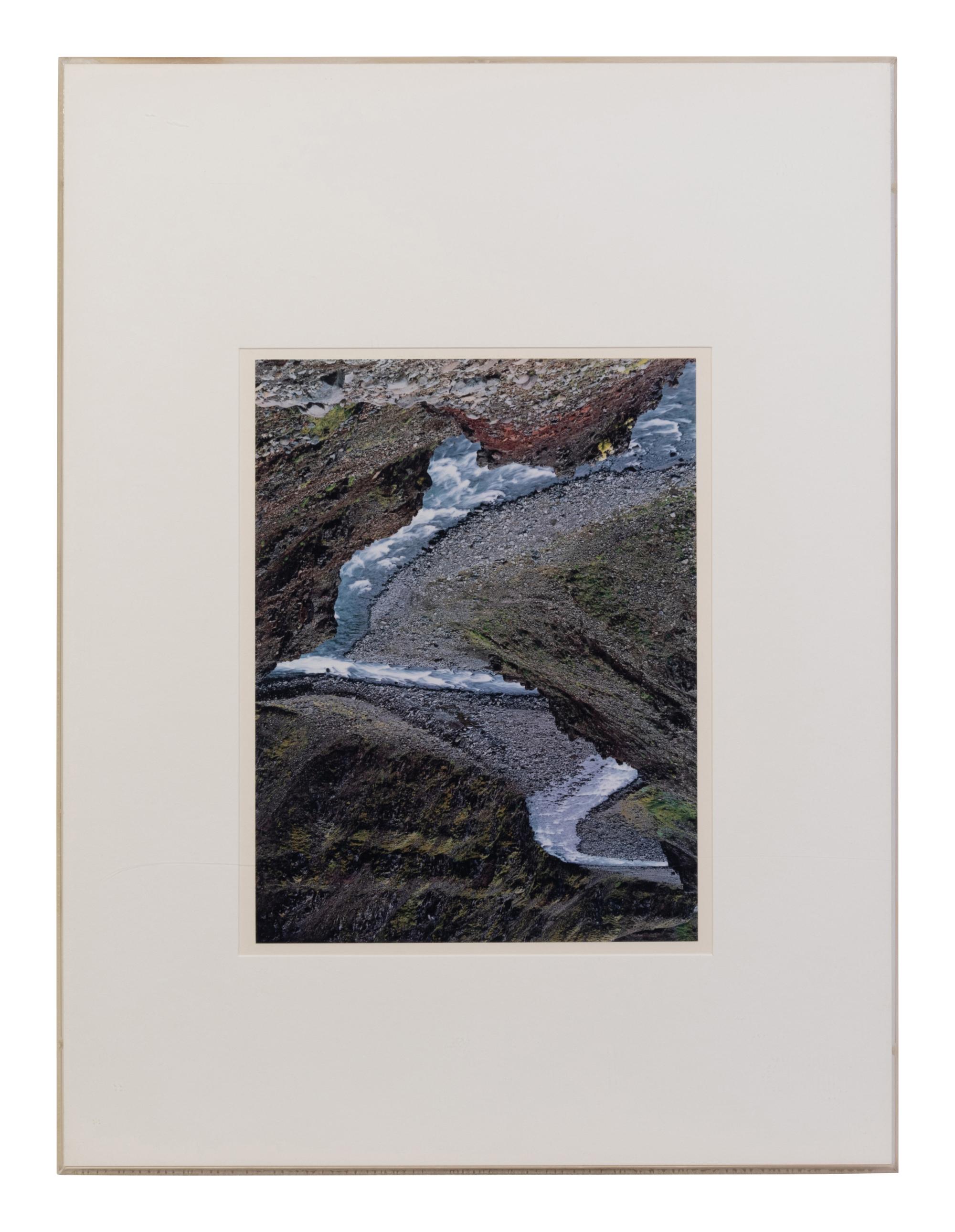 Iceland - '75 - Rocks and Flowers, Iceland - 1975 - Stream, and Iceland - 1972 - Waterfall (a group of three works)