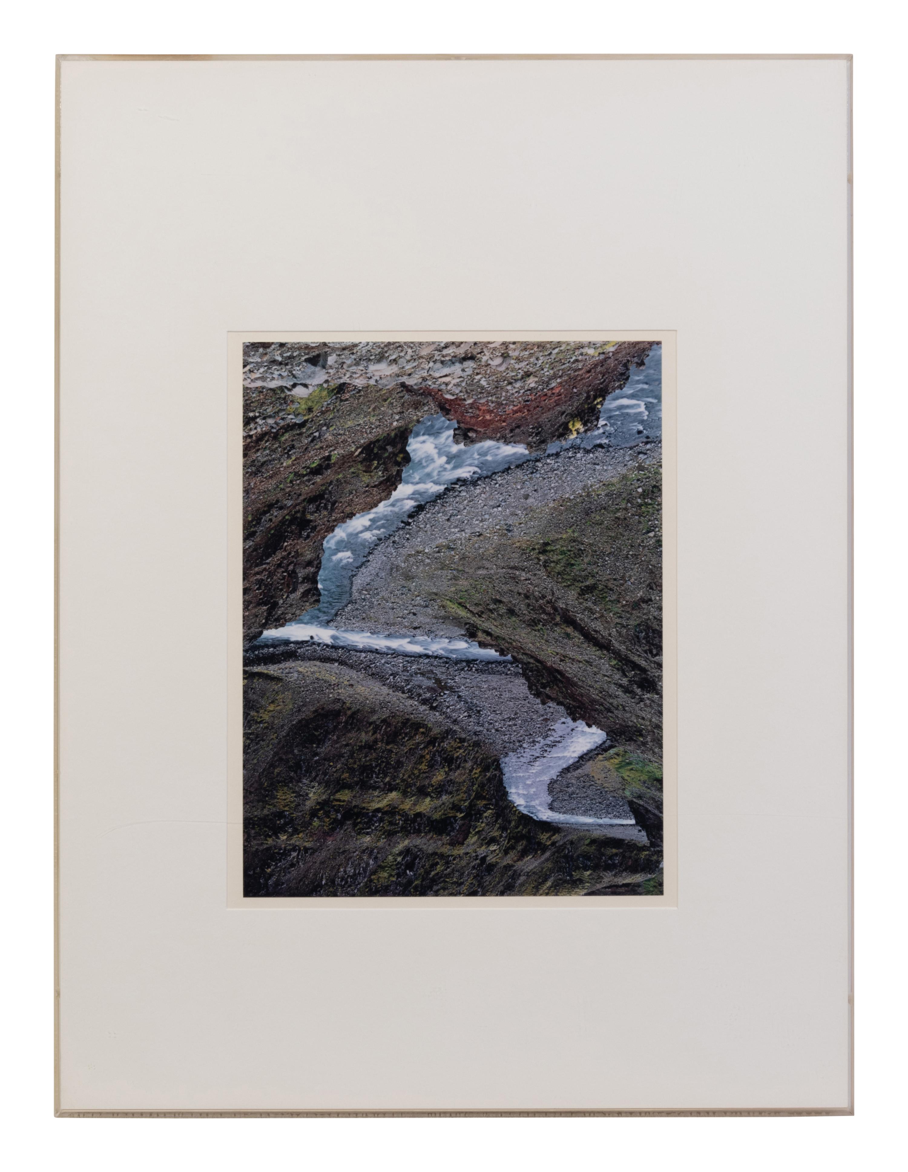 Iceland - '75 - Rocks and Flowers, Iceland - 1975 - Stream, and Iceland - 1972 - Waterfall (a group of three works)